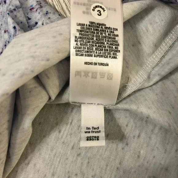 TED BAKER Gray Speckled Short Sleeve T-shirt Men's Sz 6=2XL US 100% Cotton NWOT - Picture 9 of 12